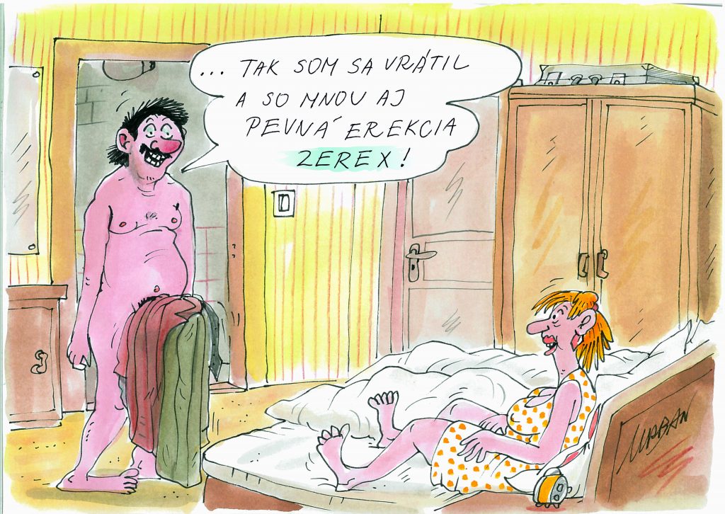 Kreslený vtip erekcia zerex-02_sk